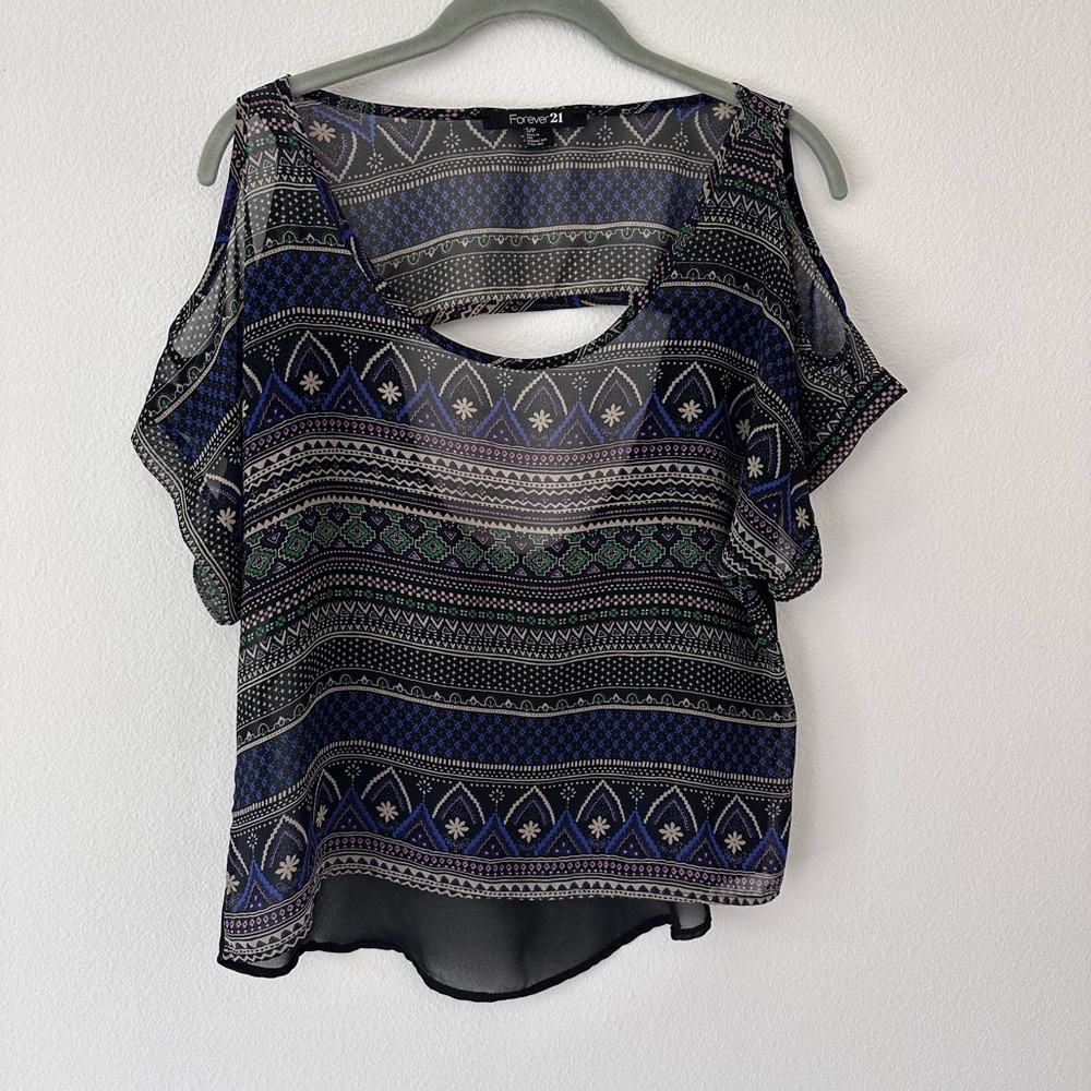 Forever 21 sheer blouse